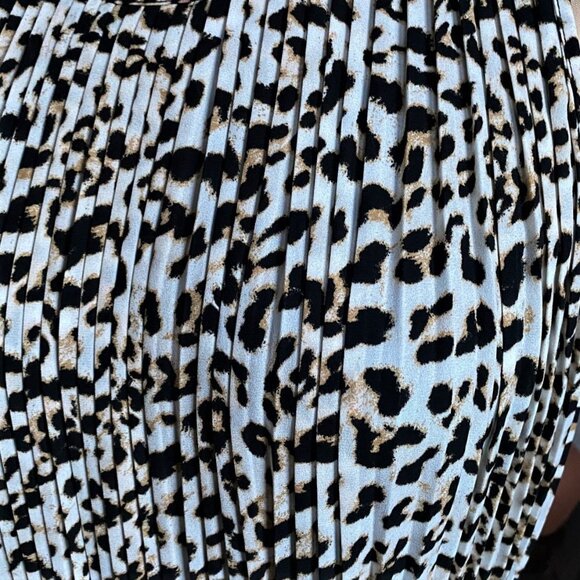 Banana Republic animal cheetah print maxi pleated shift tank dress - Picture 7 of 16